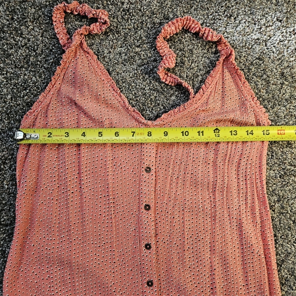 Billabong Vintage Sweet Edhes Button Down Midi Dress Size M Sleeveless - Picture 9 of 10